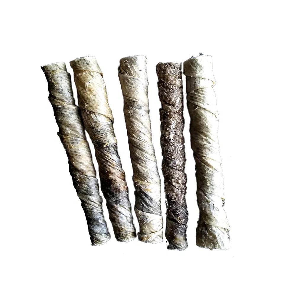 Natural Fish Skin Pressed Bones Dog Treats Dog Chews