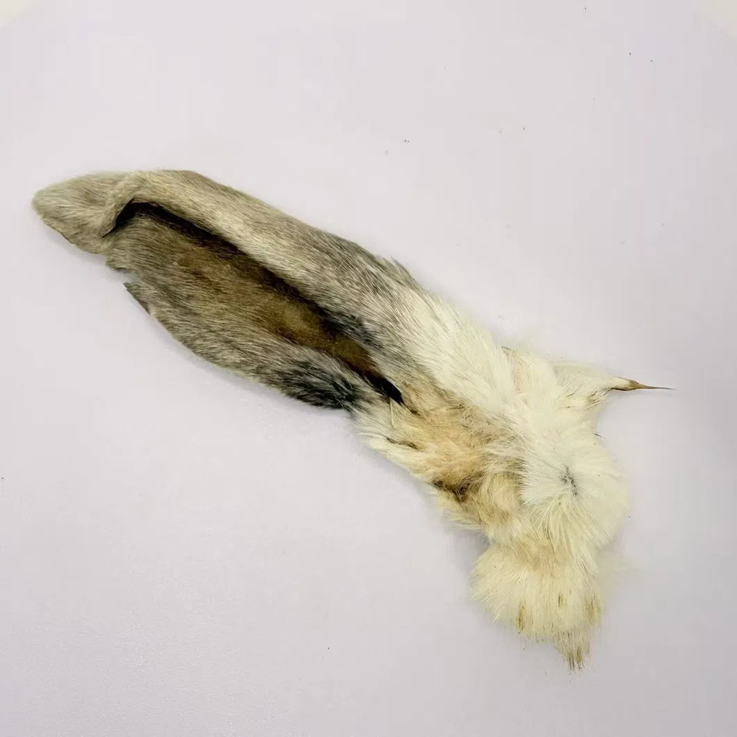 Natural Rabbit Ear with Fur Dog Chews for Teeth Cleaning