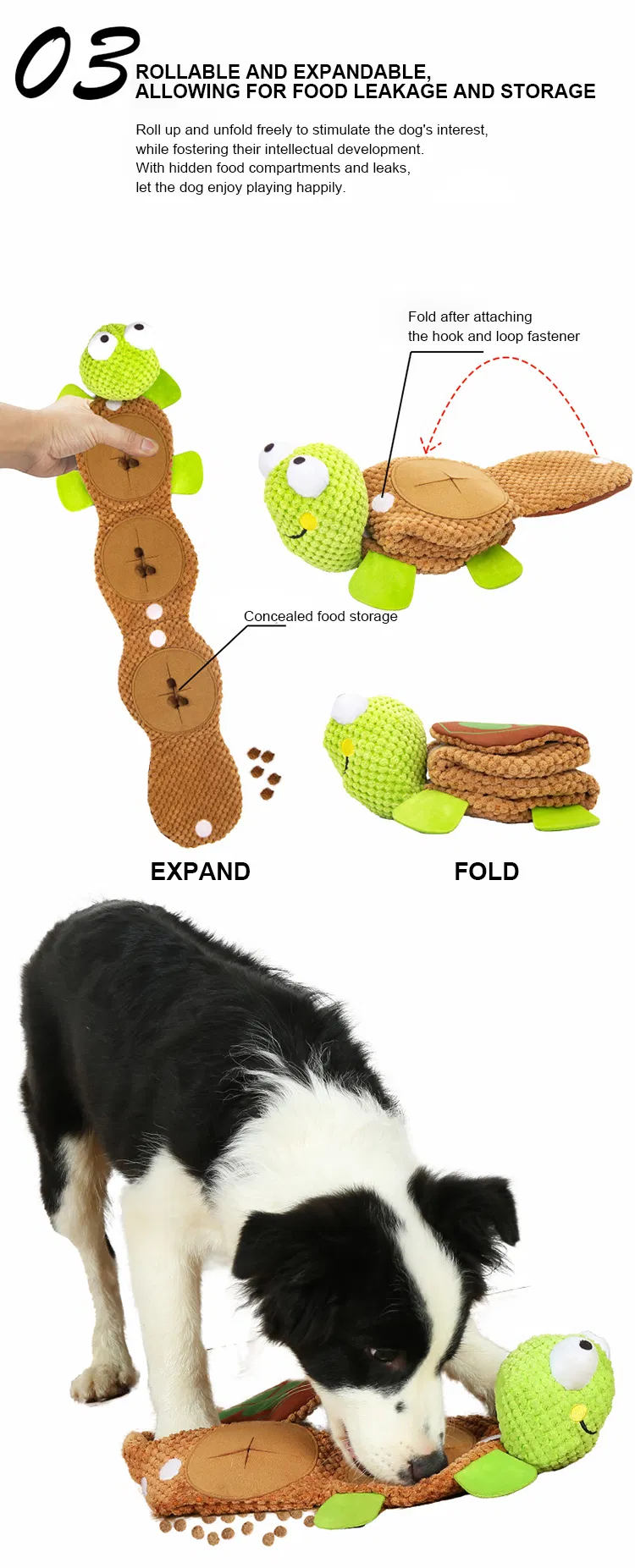 Wholesale Dog Squeaky Pet Slow Feeder Food Chew Puppy Puzzle Toy