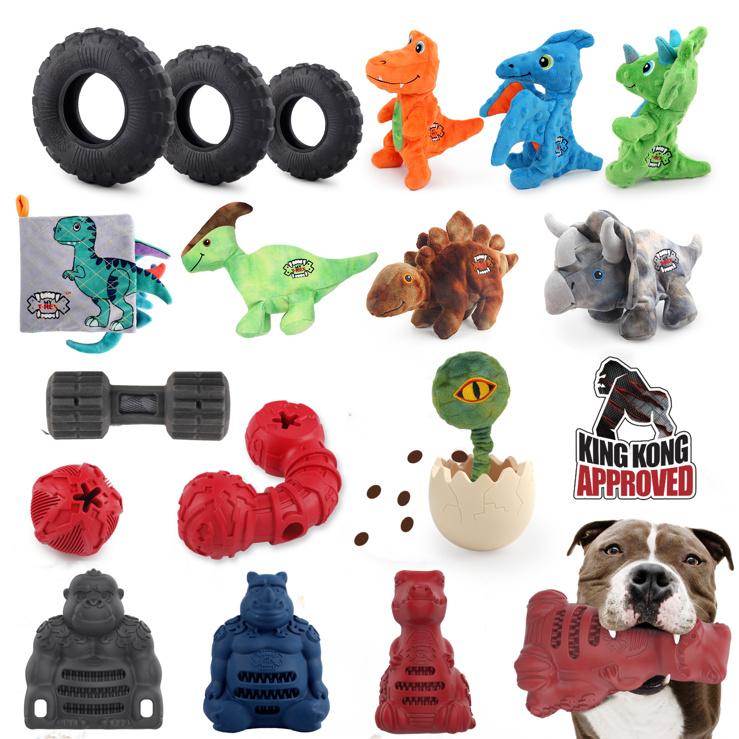AFP Wholesale Durable Pet Dog Cat Toy Plush Squeaky Latex Rubber TPR Chew Ball Toy Cat Teaser Catnip Chewing Toy For Pet Dog Cat