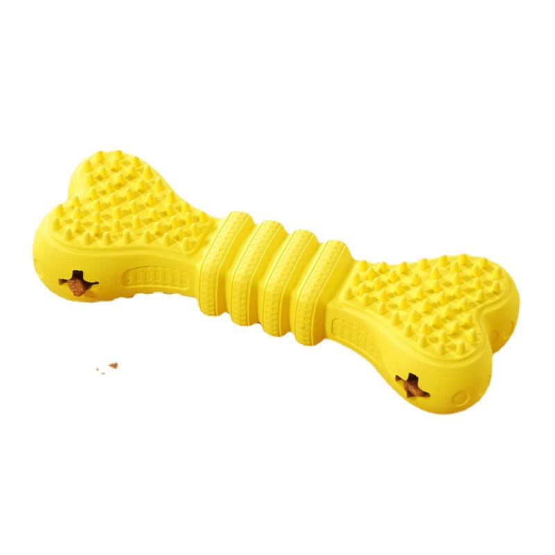 2023 Petisland Wholesale Pet Items Factory Soft Rubber Pet Bone Toys Dental Teeth Mouth Clean Dog Bone Indoor Dog Chew Toys