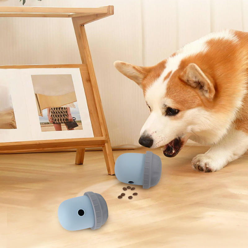 OEM ODM Interactive Silicone Pet Slow Feeder Toy Ball for Treat Dispenser Food Grade Dog Cat Food Puzzle Toy
