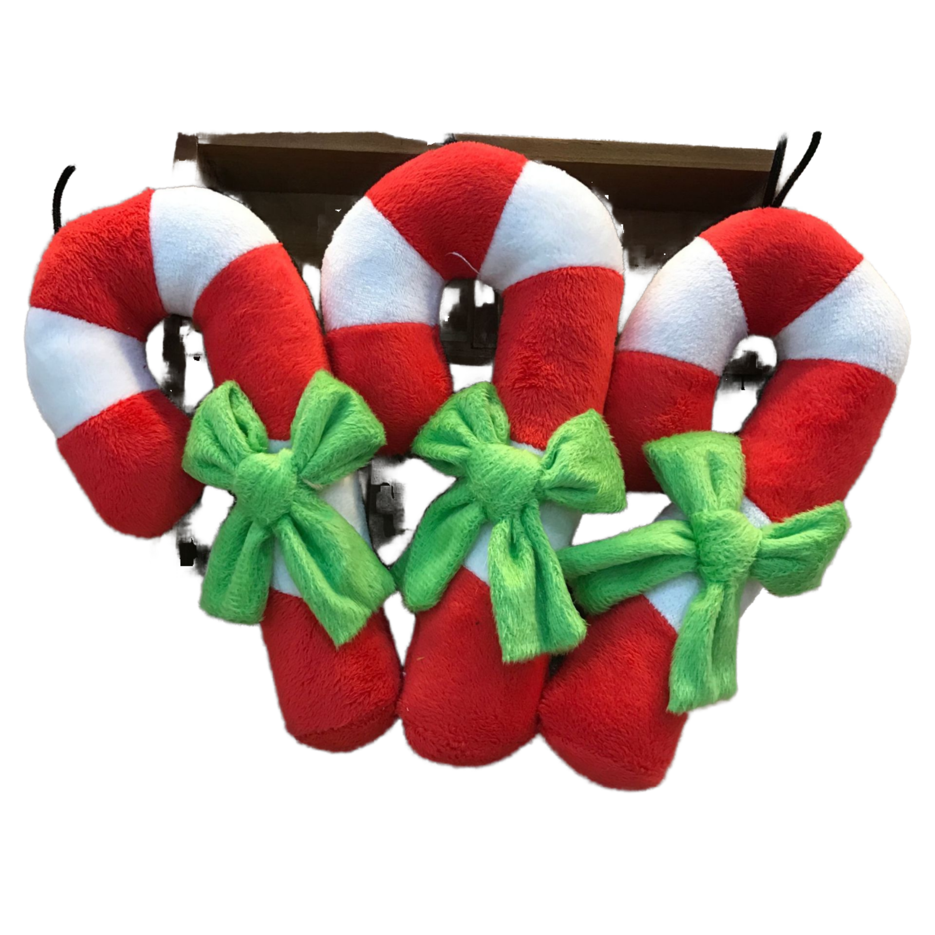 Wholesale Cartoon Cute Christmas Cane Luxury Plush Squeaky Interactive Pet Dog Chew Toys
