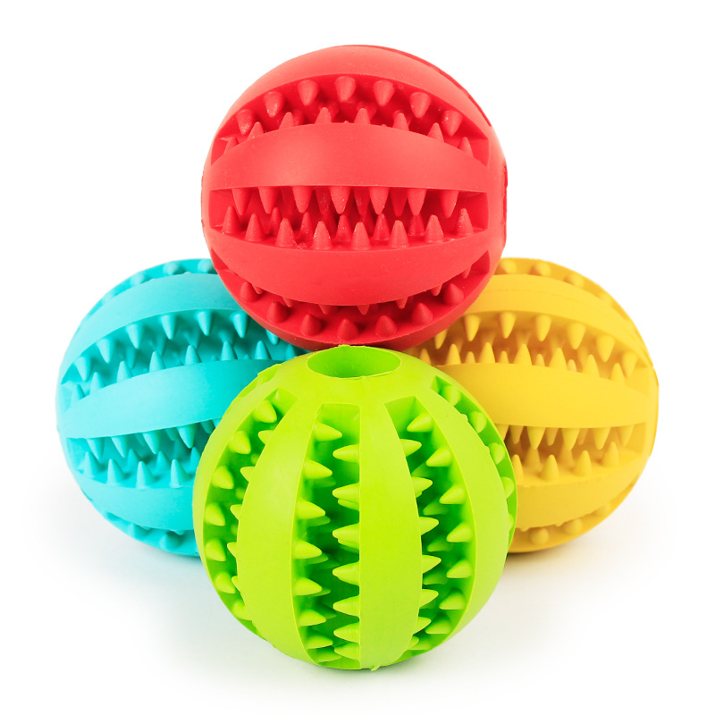 New Style Milk-Scented Watermelon-Shaped Rubber Chew Toy Ball for Dogs Teeth Cleaning-Wholesale Available