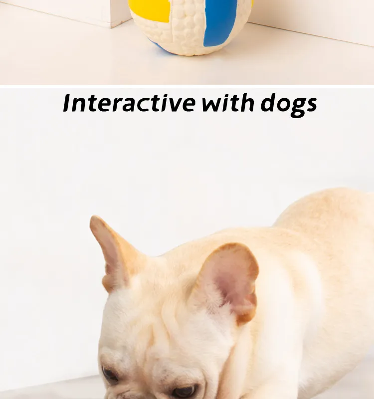 Latex Non-Toxic Rubber Pet Toys Ball Squeaky Dog Chewy Sounds Maker Toys