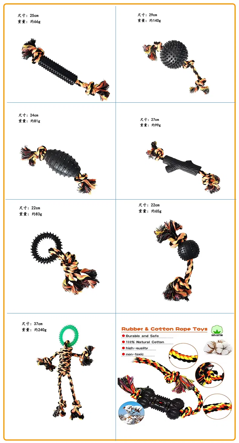 Halloween Puppy Toys with Squeaky Sound Chew Rope for Aggressive Dogs Bite