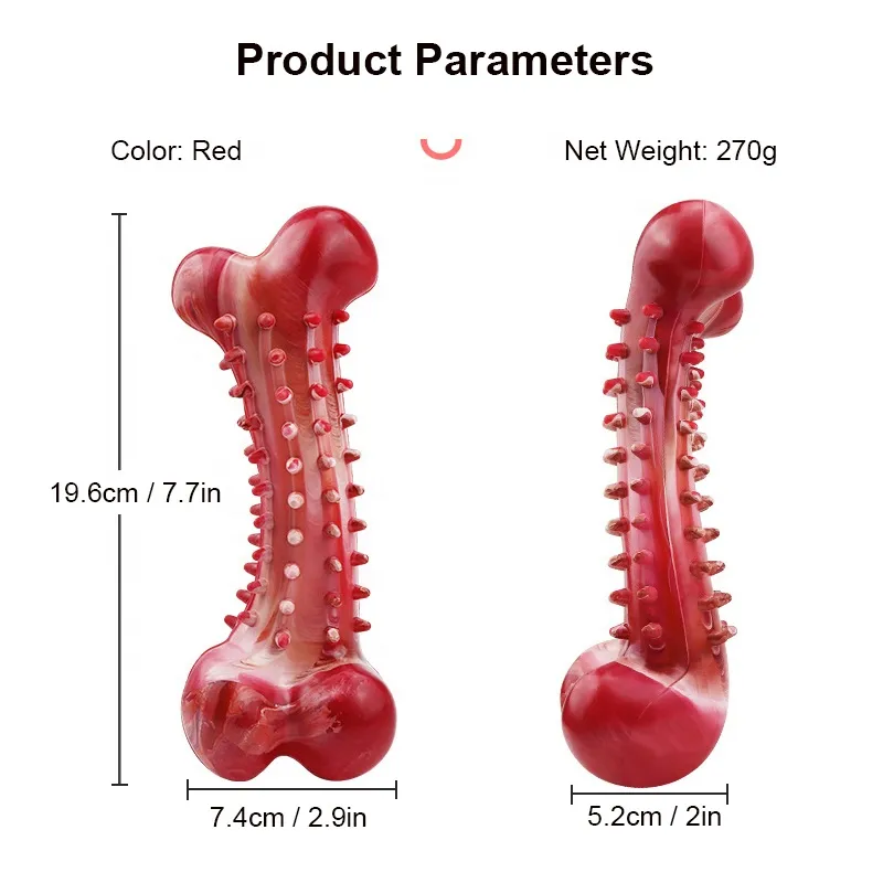 Durable Dog Soft Chew Toy for Indoor and Outdoor Teeth Cleaning