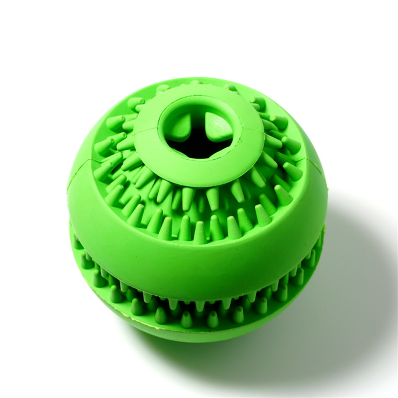 Amazon Hot Sale Customized Puzzle Squeaky Food Pet Toy Ball Teeth Clean Dog Toys Eco Friendly Dog Chew Toy