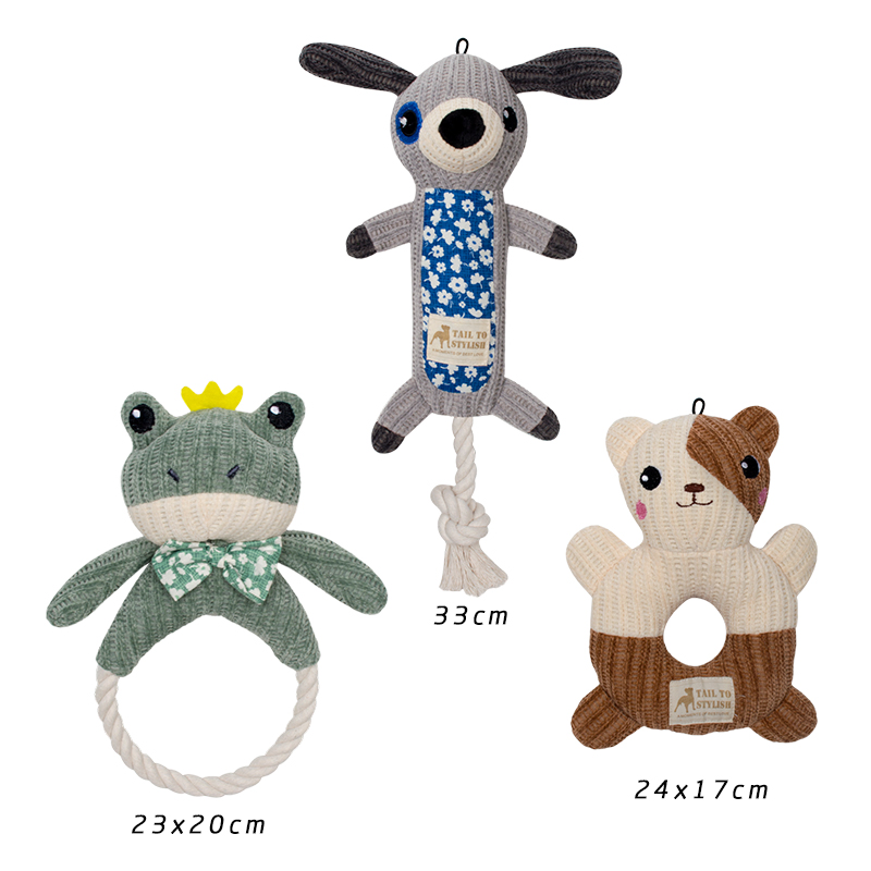 Rena Pet for Small and Large Aggressive Chewers, Squeaky, Stuffed Animals with Soft Material Durable Chewing Dog Toys