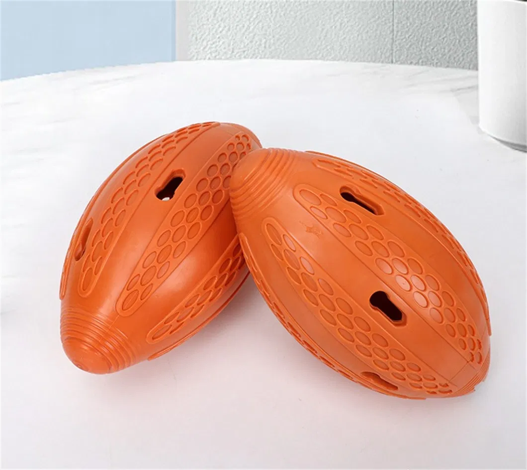 Durable Bite-Resistant Rubber Playing Puppy Chew Ball Safety Funny Football Dog Toy