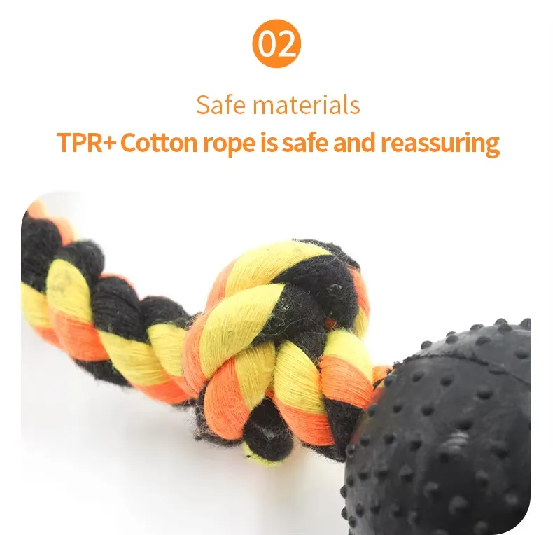 Halloween Puppy Toys with Squeaky Sound Chew Rope for Aggressive Dogs Bite