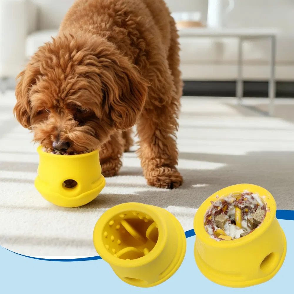 Custom Natural Rubber Chew Toy for Puppies Indestructible Slow Feeder Play Toy