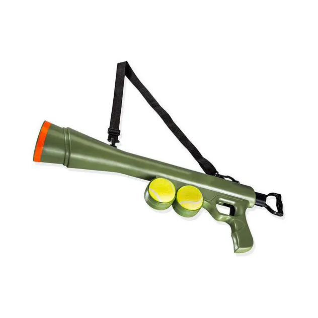 Tennis Ball Launcher Dog Toy with Strap for Outdoor Interactive Play