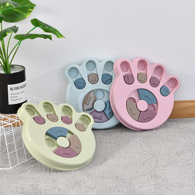 Dog Paw Shape Puzzle Smart Feeding Toys