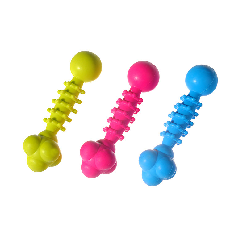 Wholesale Colorful Dental Cleaning Pet Toy TPR Dog Chew Toys Durable Rubber Teething Toy for Small &amp; Medium Dogs