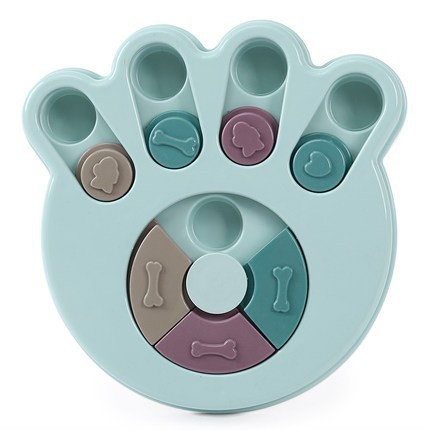 Best Seller Eco-Friendly Rubber Dog Puzzle Toy Interactive Slow Feeder Bowl for Dogs &amp; Cats, Iq Training Treat Dispensing Food Feeder Anti-Choking Pet Bowl