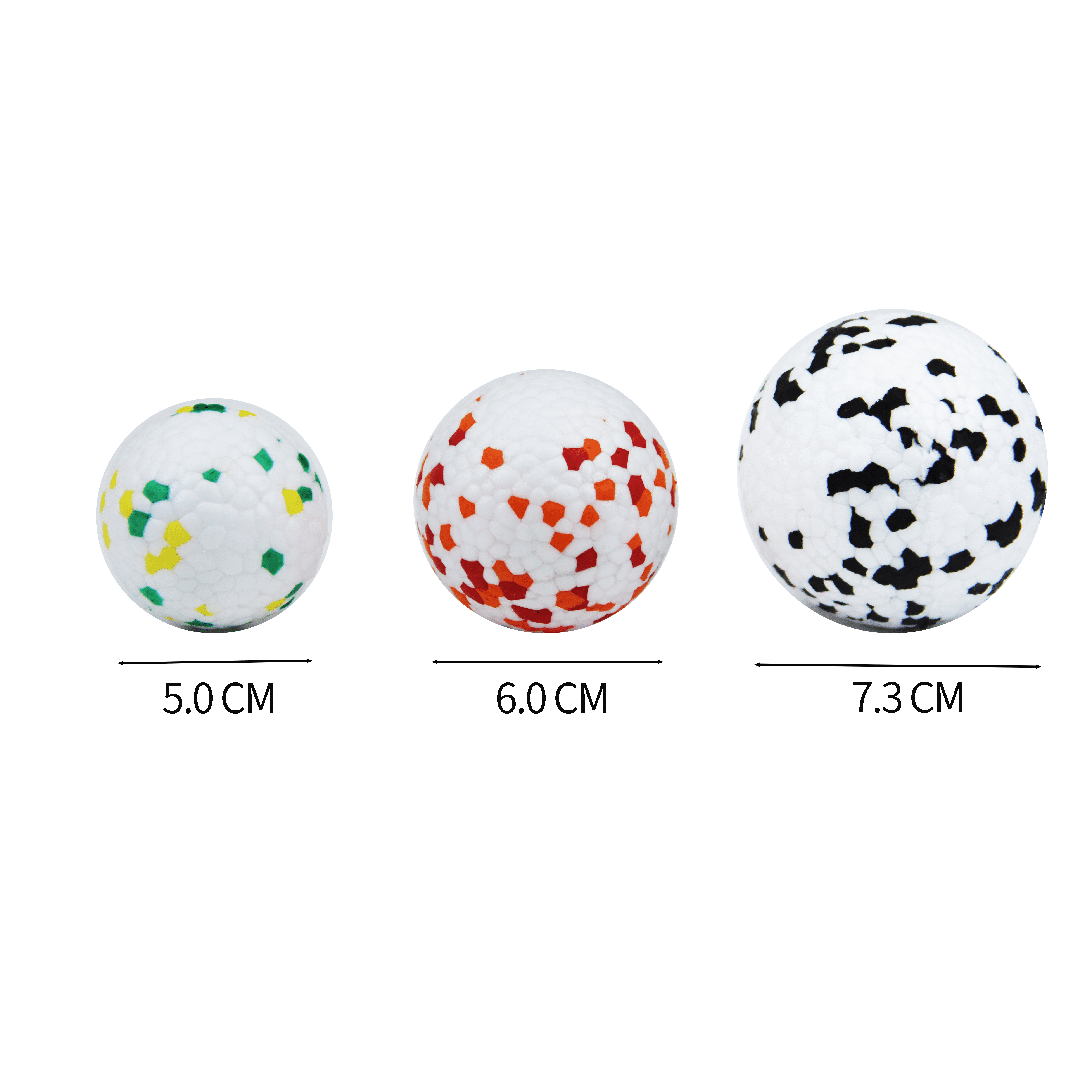 Factory Sale Custom Logo Eco-Friendly Indestructible Durable Bouncy Floating Small Medium Breed Dog PU Squeaker Pet Dot Toy Ball