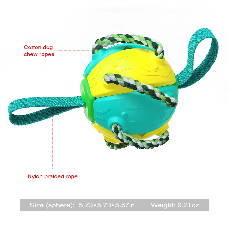 Pet Supplies Outdoor Frisbee Interactive Soccer Training Dog Toys