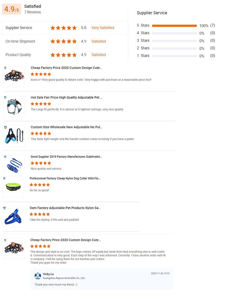 Product quality showcase