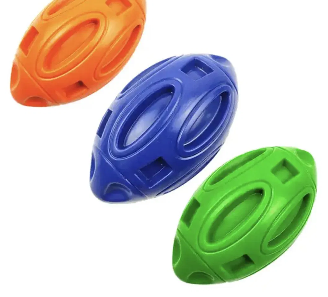 Squeaky Dog Toys for Aggressive Chewers Rubber Puppy Chew Ball