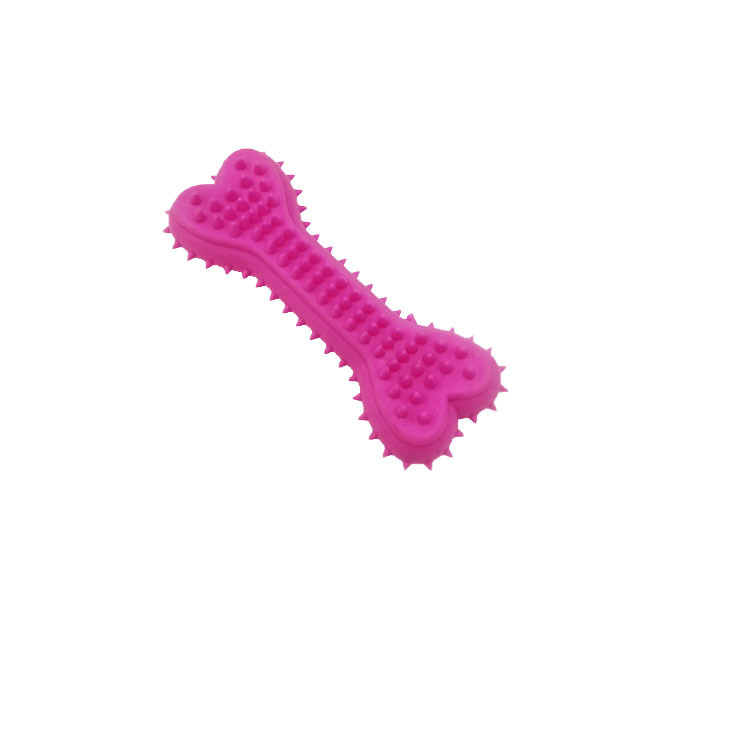 Squeaky Dog Balls Bone Donut TPR Rubber Dog Toss Fetch Toys for Puppy Small Medium Dogs Aggressive Chewers Training Pet Toys