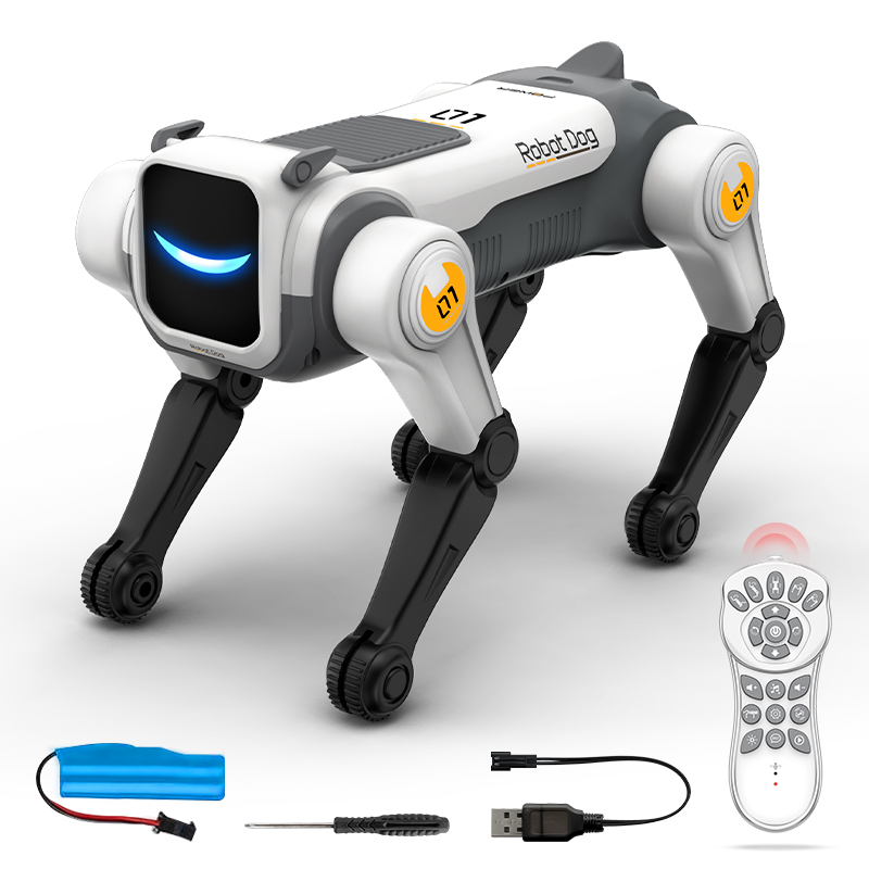 Interactive 2.4G Remote AI RC Robot Dog 1:5 Intelligent Electronic Pet Musical Toy Electronic Toy Plastic Educational Sound