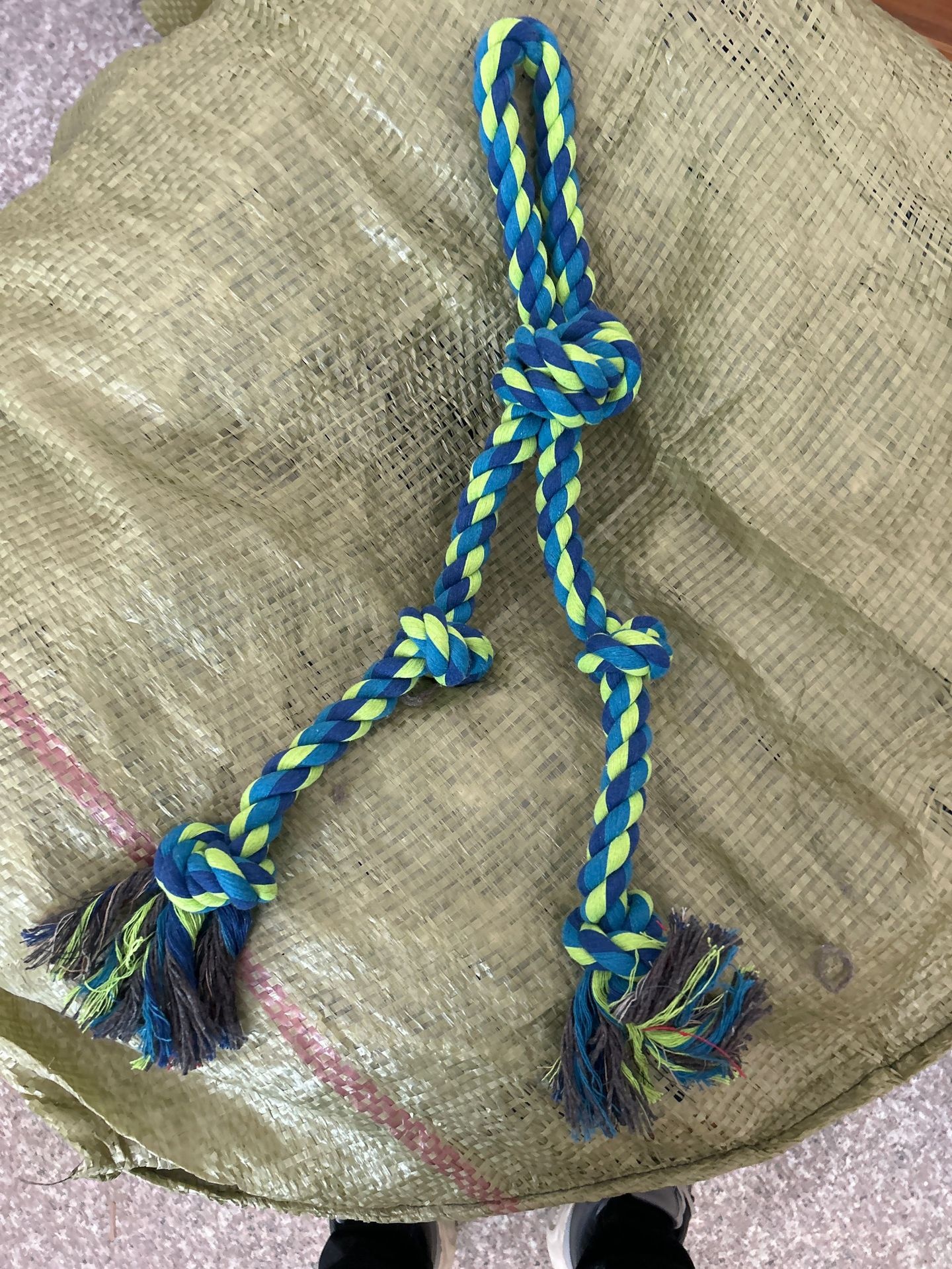 Hot Selling Interactive Medium Large Dog Knot Toys Cotton Relief Boredom Bite Rope Tug-of-War Molars for Pets Cross-Border