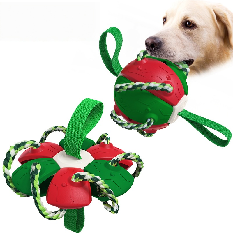 Pet Supplies Outdoor Frisbee Interactive Soccer Training Dog Toys