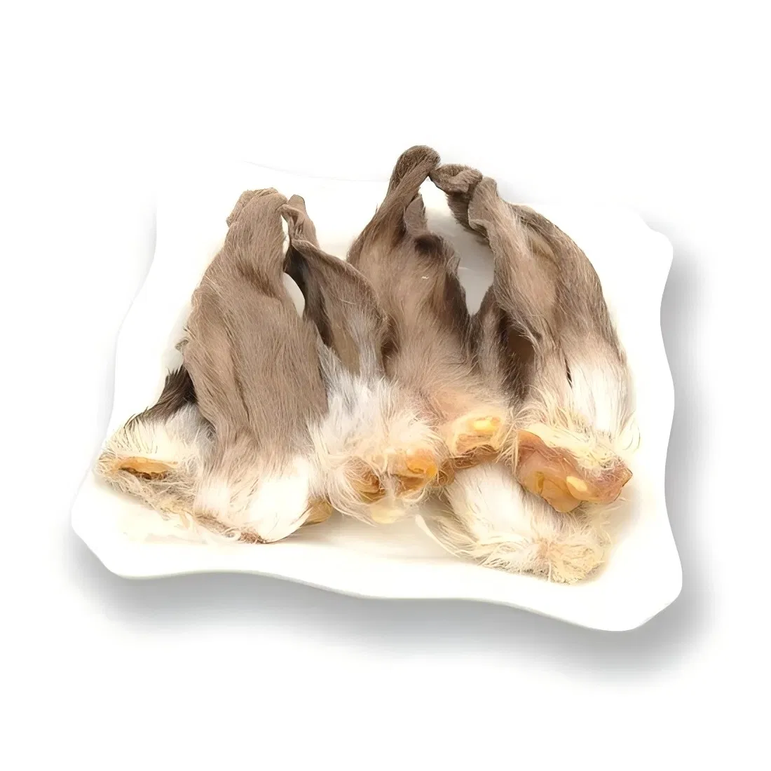 Factory Direct Organic Pet Treat Dog Snacks High-Protein Clean Teeth Natural High-Protein Rabbit Ear with Fur Dog Chews