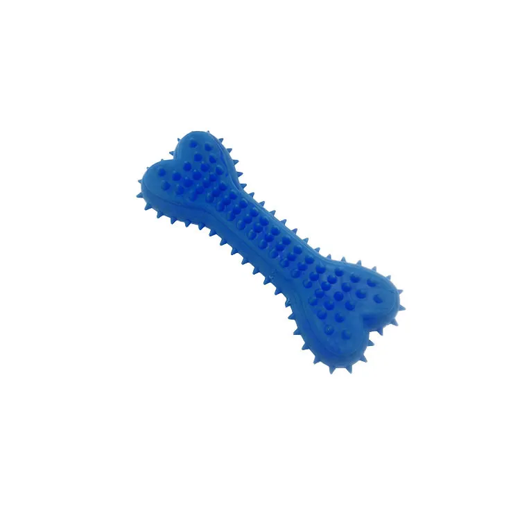 Squeaky Dog Balls Bone Donut TPR Rubber Dog Toss Fetch Toys for Puppy Small Medium Dogs Aggressive Chewers Training Pet Toys
