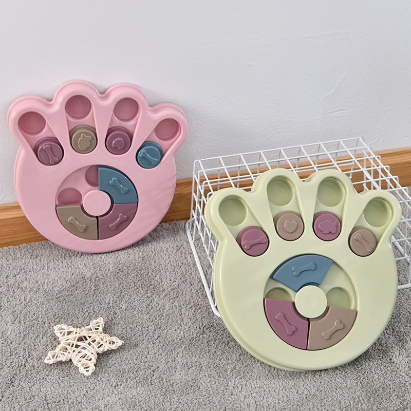 Dog Paw Shape Puzzle Smart Feeding Toys