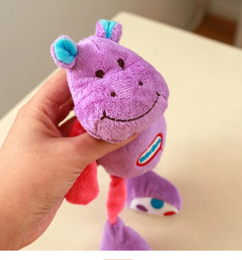 Design Trendy Animal Pup Dog Squeaky Plush Toys