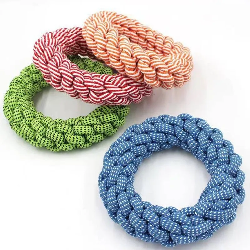 2025 Pet Chew Toy: Rubber Squeaky Ball with Rope Design Dog Toy
