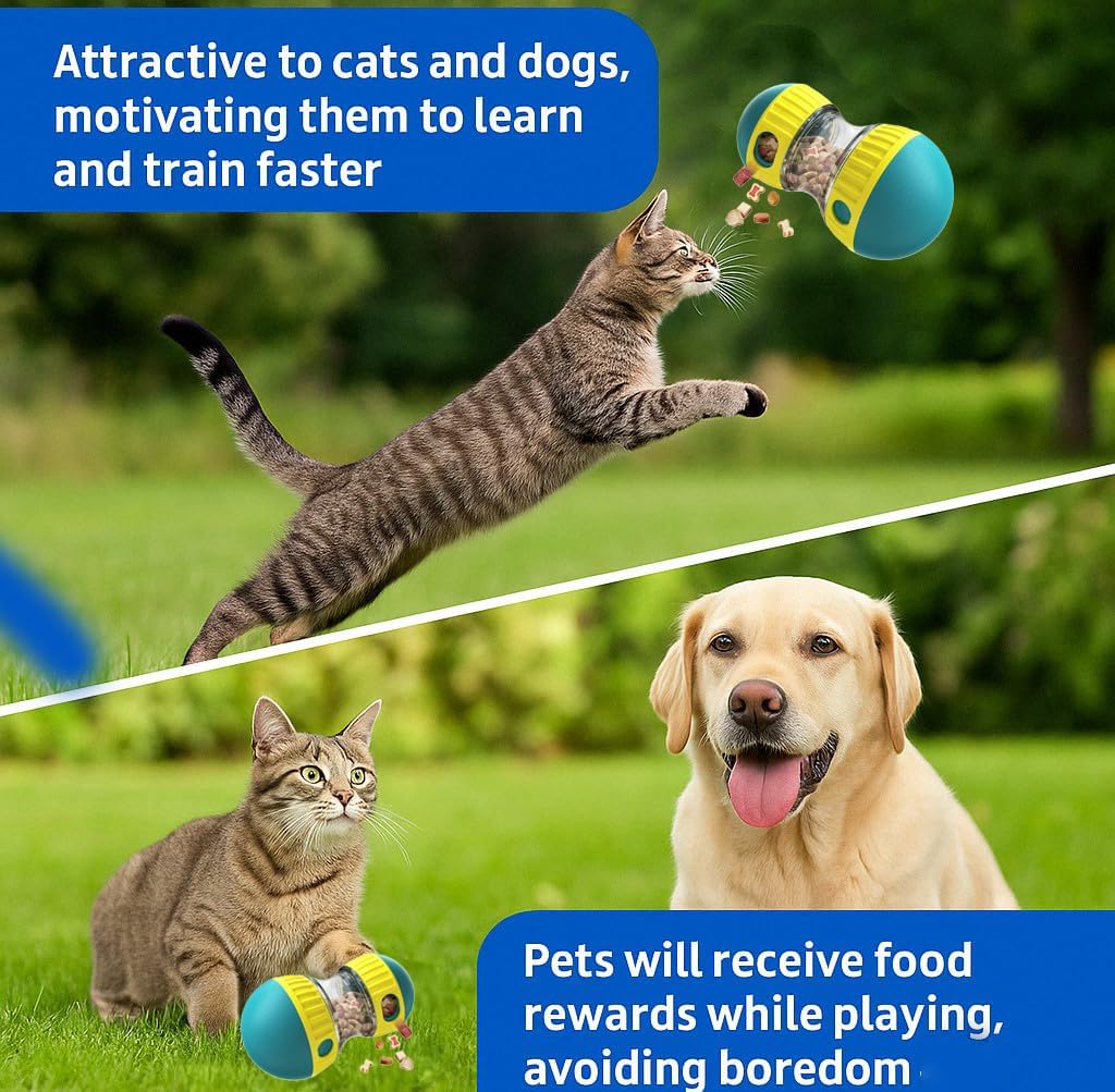 Interactive Eco-Friendly Pet Treat Dispenser Toy Adjustable Puzzle Feeder Ball for Dogs Cats Modern Slow Feeding Enrichment