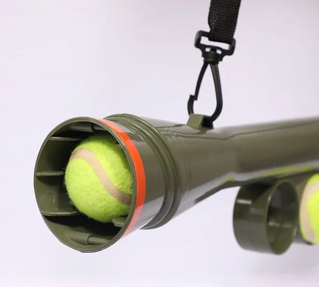 Tennis Ball Launcher Dog Toy with Strap for Outdoor Interactive Play
