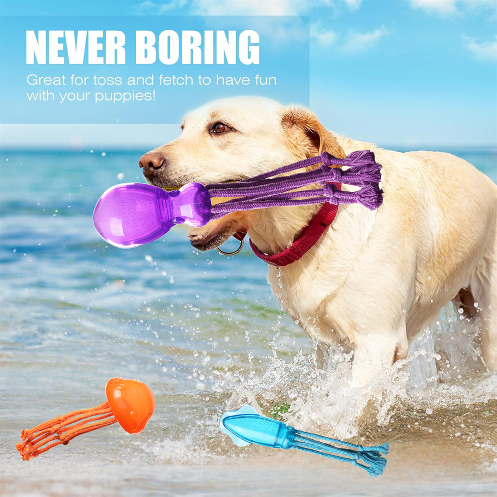 Sea creature dog toy detail 7
