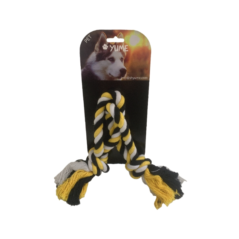 Knotty &amp; Nice Rope Dog Toy with Thick Cotton for Dental Plaque Removal