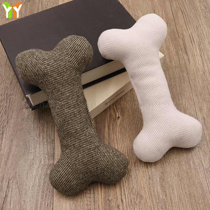 YY Stocked Durable Plush Dog Bone Toy Soft Fabric Dog Chew Toy with Training Features Outdoor Pet Products Gift
