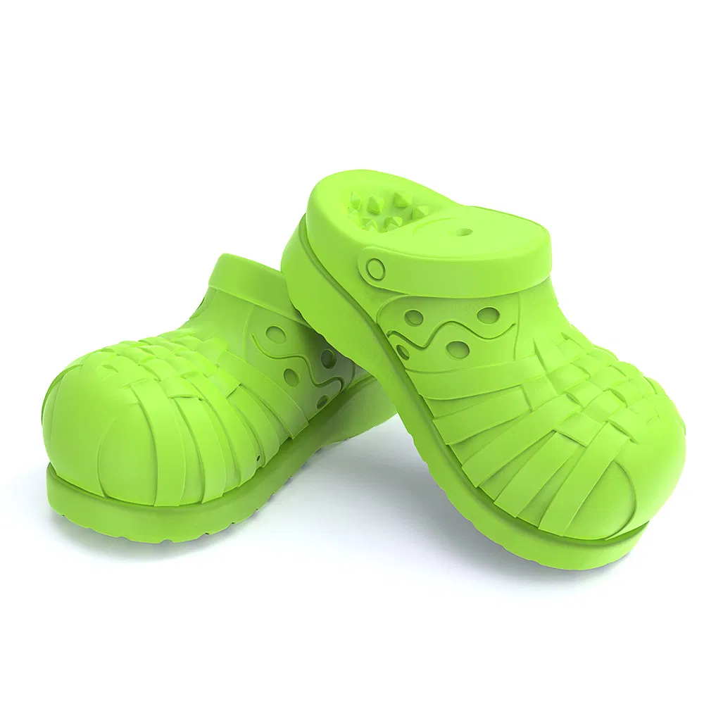 Treat-Dispensing Indestructible Dog Toy Slipper with Squeaker for Dogs