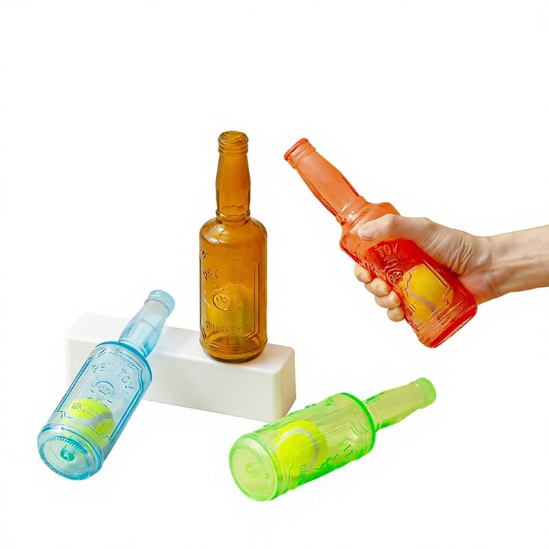 Squeaky Interactive Bottle Pet Toy for Dog Teeth Cleaning and Boredom Relief