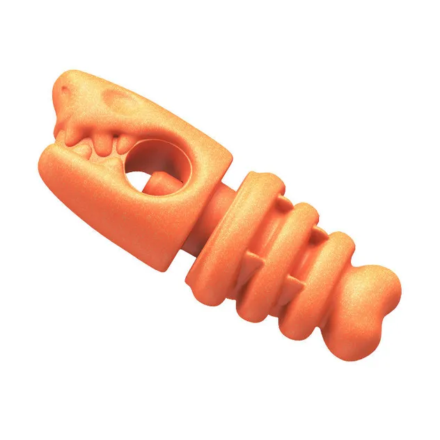 Crocodile Shaped Rubber Dog Chew Toy