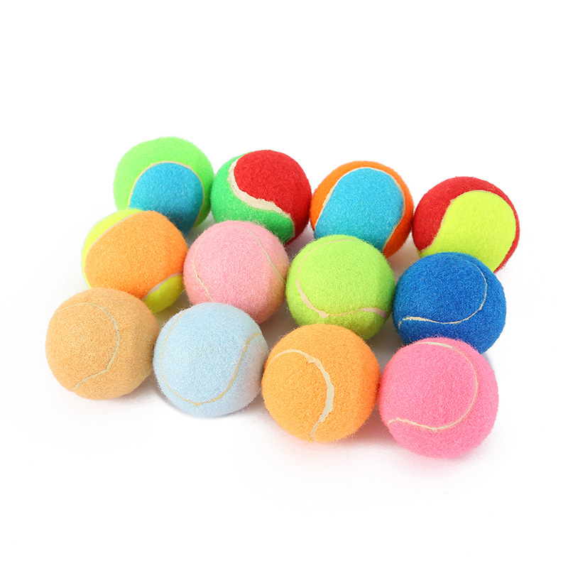 Colorful Squeaky Tennis Balls for Dogs Wholesale Durable Pet Toy Balls With Sound Ideal for Fetch Training Small Large Breeds