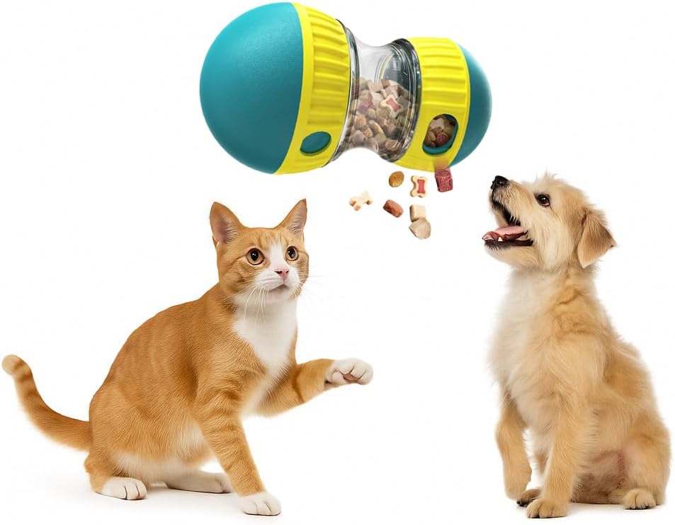 Interactive Eco-Friendly Pet Treat Dispenser Toy Adjustable Puzzle Feeder Ball for Dogs Cats Modern Slow Feeding Enrichment
