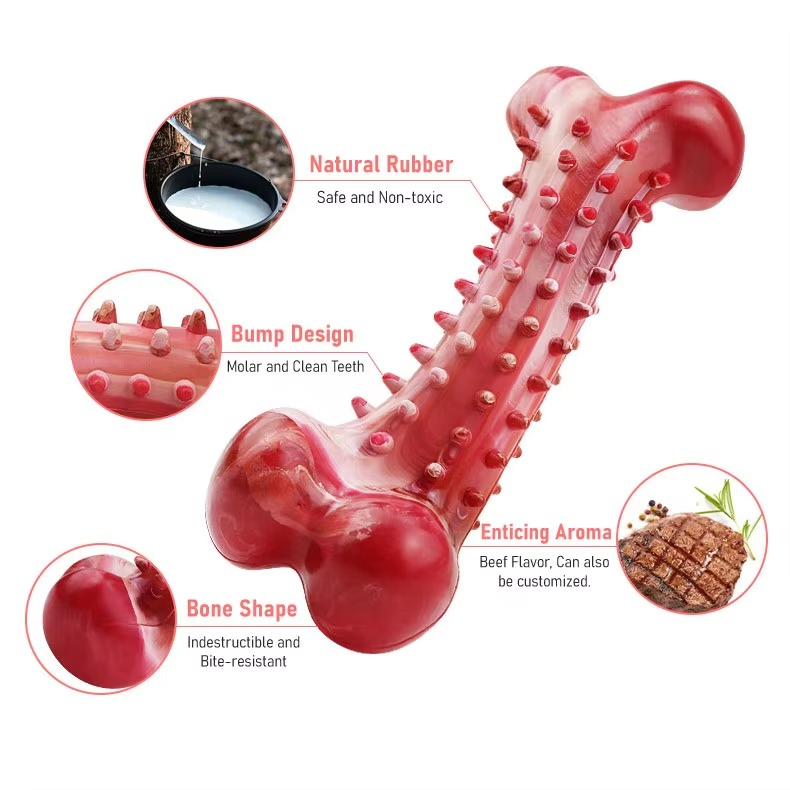 Durable Dog Soft Chew Toy for Indoor and Outdoor Teeth Cleaning