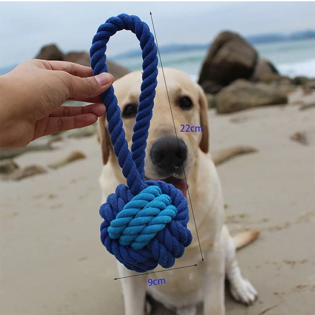 Pet Rope Knotting Ball Dog Interactive Bite-Resistant Pull Pet Dog Chew Toys