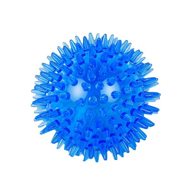 High Elastic TPR Eco-Friendly Dog Toy Ball Squeaky Cross-Border Pet Squeak Toy Pointed Punch Floating Water Bite Toothcleaning