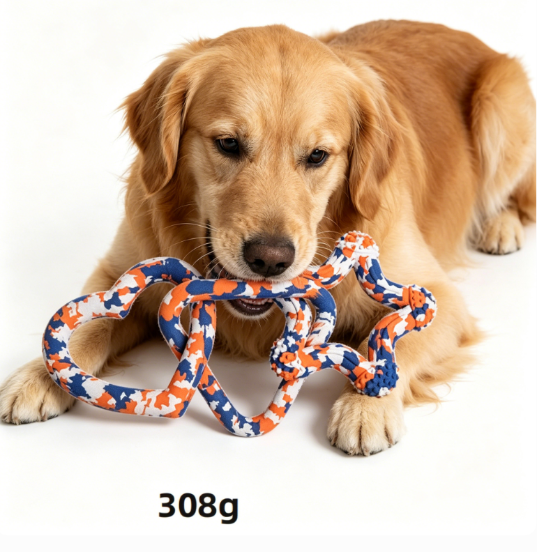 Wholesale Bio Degradable Natural Rubber Pet Dog Toys Custom Dog Chew Toys Teeth Cleaning Pet Toys for Aggressive Chewers