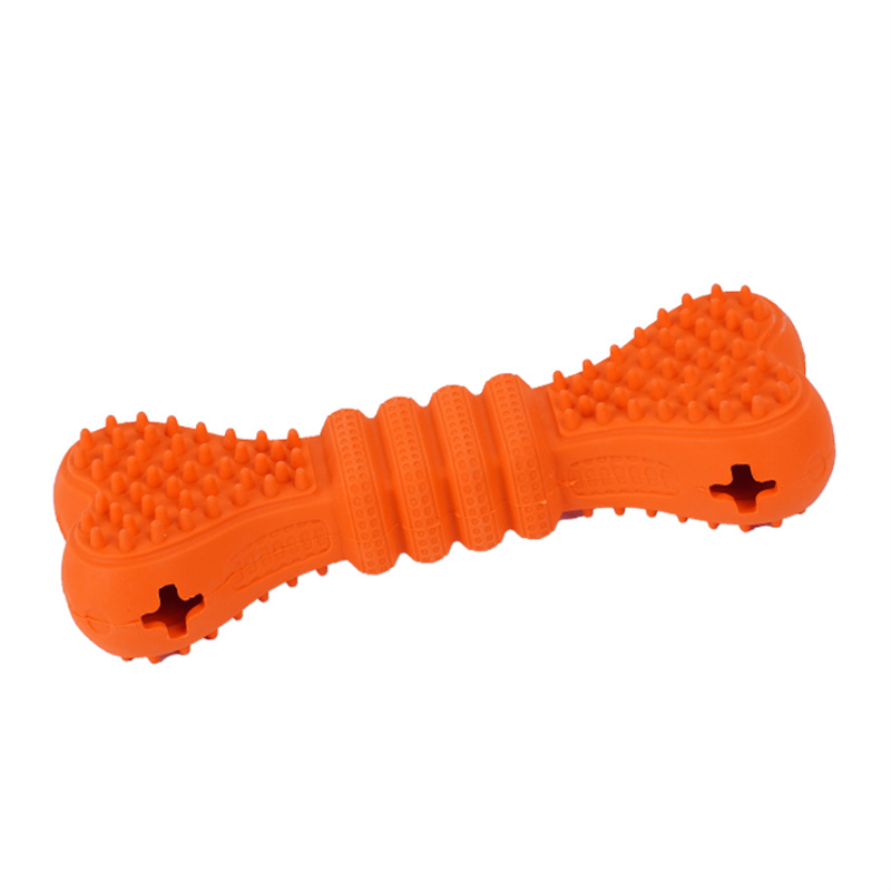 2023 Petisland Wholesale Pet Items Factory Soft Rubber Pet Bone Toys Dental Teeth Mouth Clean Dog Bone Indoor Dog Chew Toys