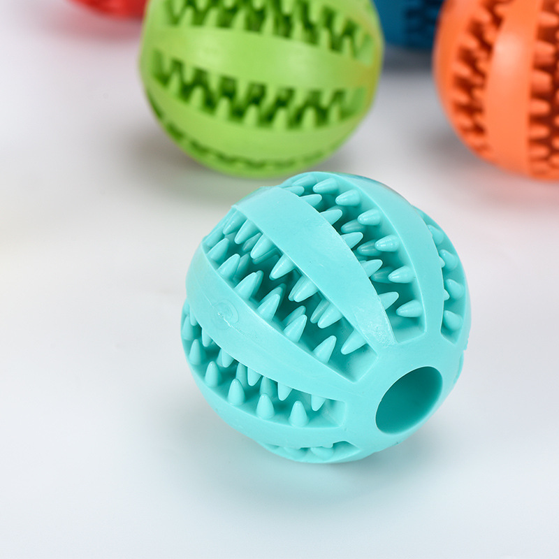 Safe TPR Dog Toy Ball Indestructible Chew Ball for Puppy Teeth Cleaning Interactive Food Dispensing Dogs Toys