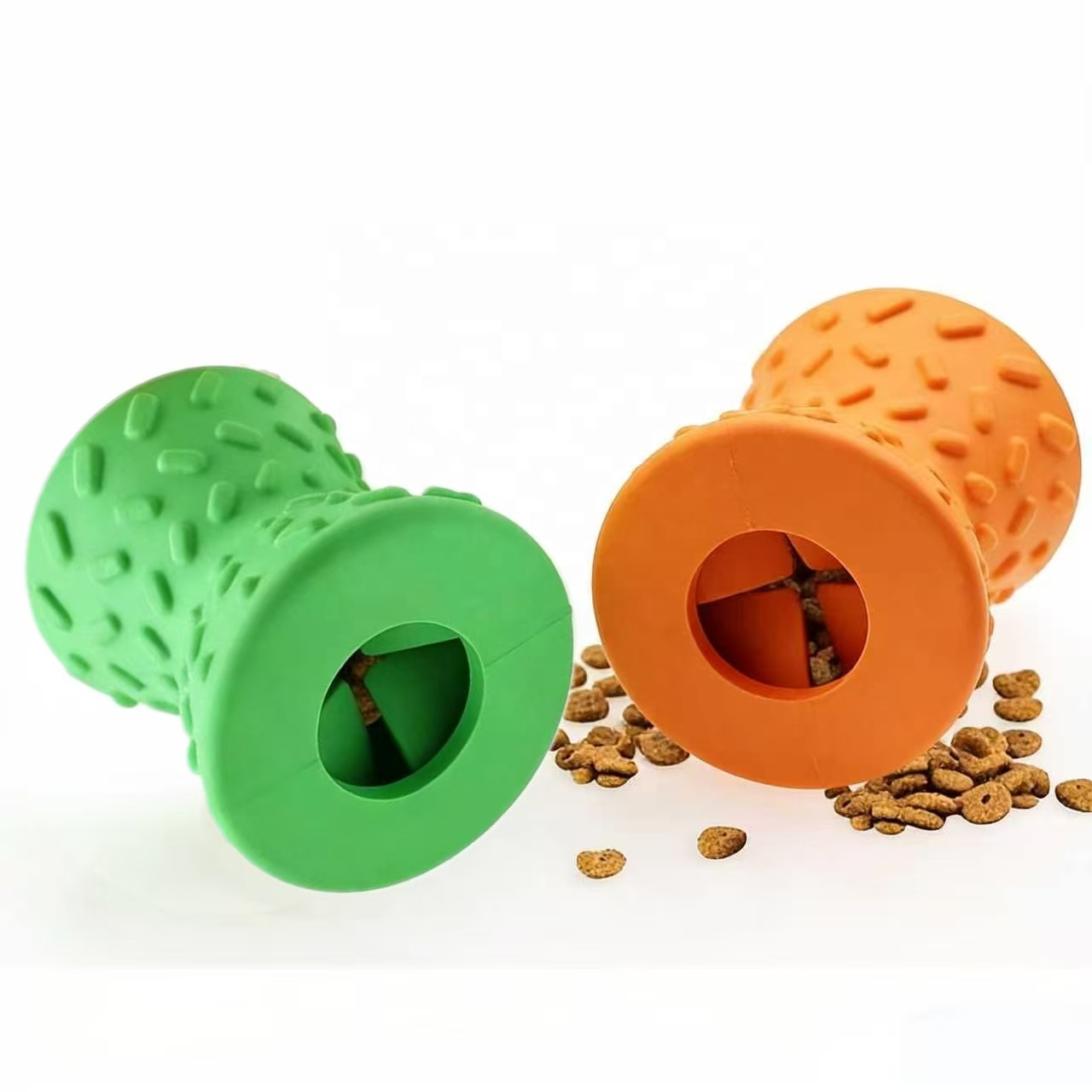 Multi Color Optional Rubber Pet Leak Food Device Chew Resistant Molar Teeth Clean Outdoor Interactive Training Rubber Dog Toys